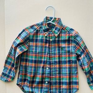 Boy’s Ralph Lauren,  2T Plaid Button Down Shirt, NEW